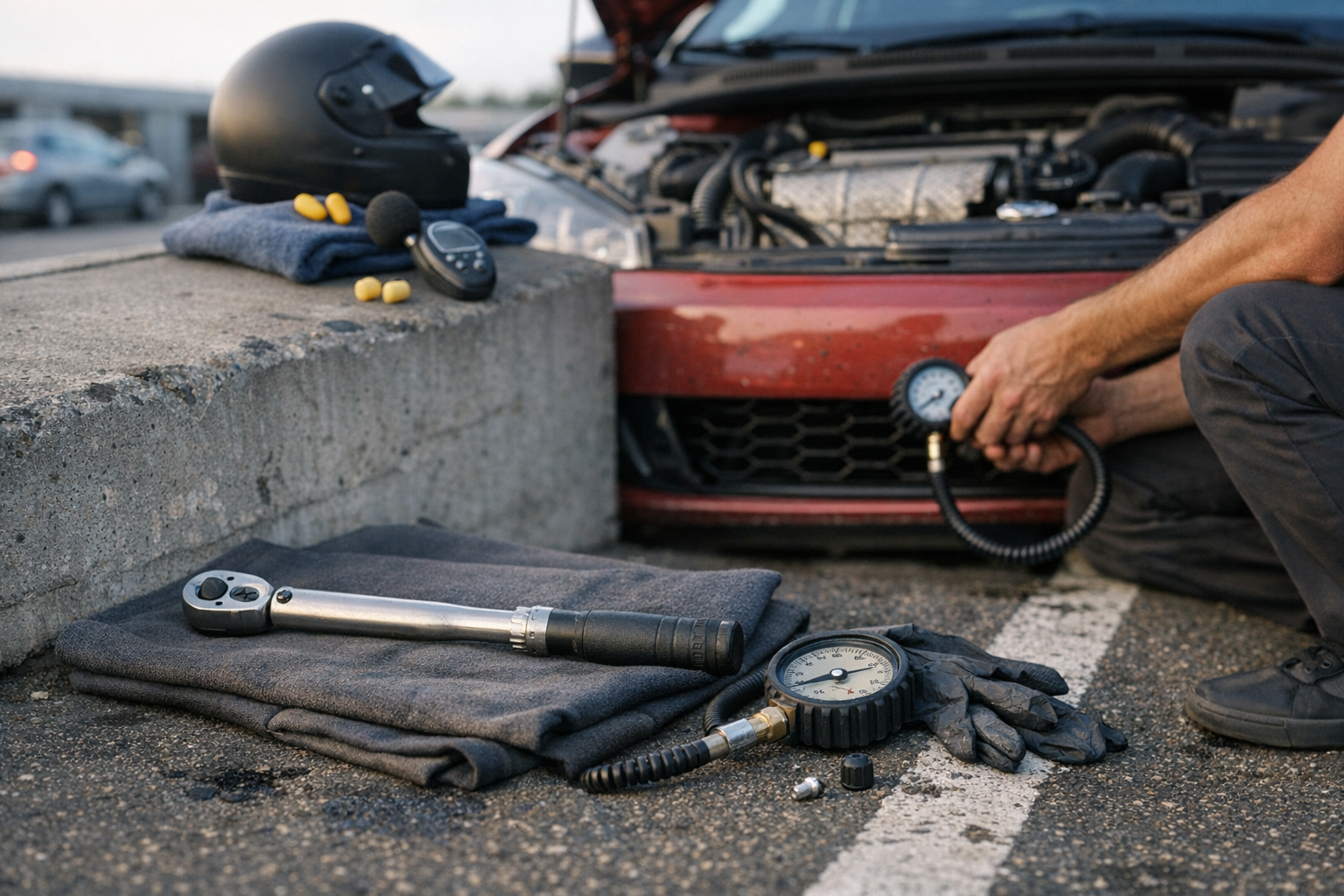 Din første banedag uden bøvl: støj, forsikring og bilen der faktisk holder