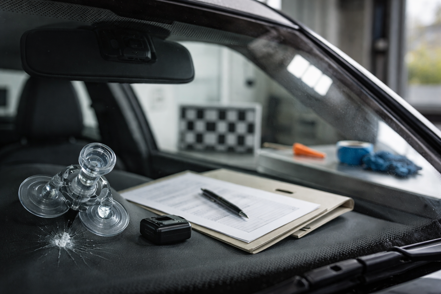 Rudeskift uden overraskelser: sådan styrer du selvrisiko, rudevalg og ADAS-papirer