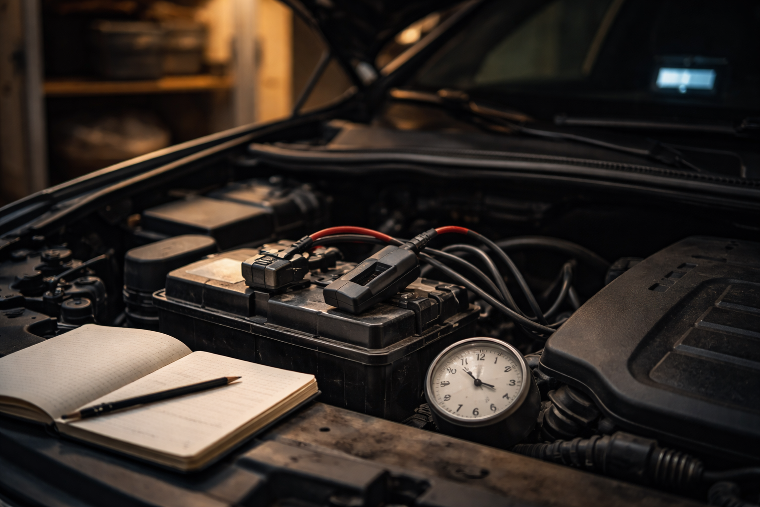 Dit 12V-batteri dør, mens bilen står stille: sådan afslører du en bil der aldrig går i dvale