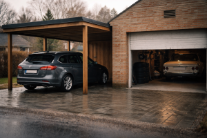 Carport eller garage: Hvad er bedst for bilens levetid, rust og daglig brug?