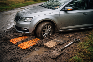 Sådan får du bilen fri af mudder - uden at ødelægge dit automatgear