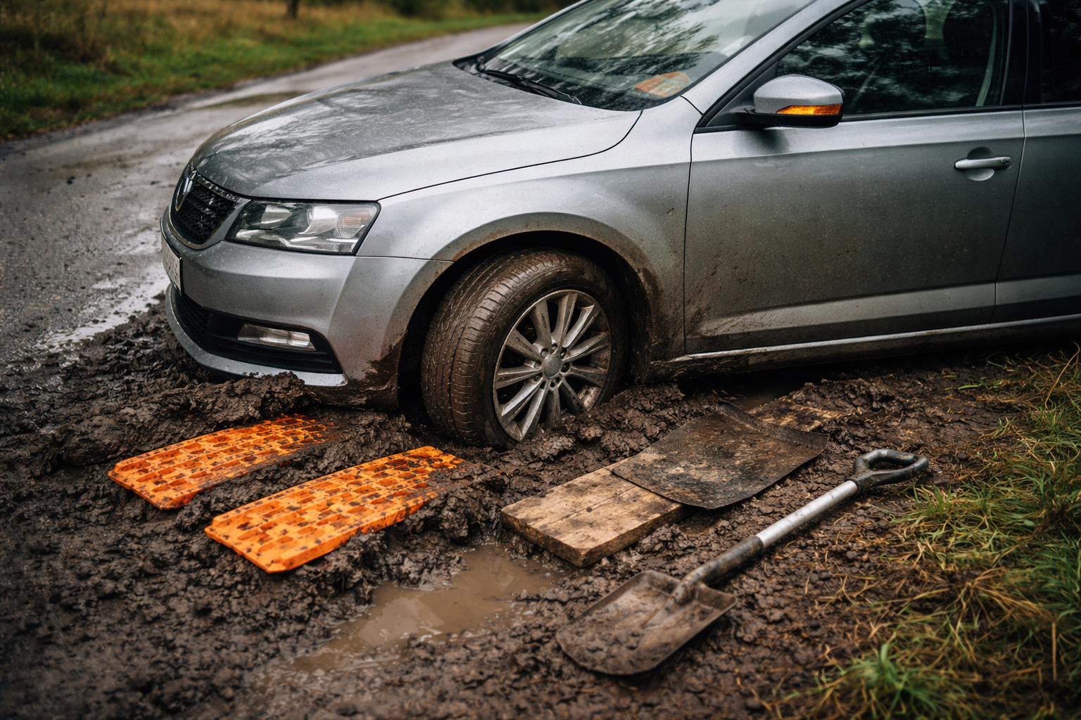 Sådan får du bilen fri af mudder - uden at ødelægge dit automatgear